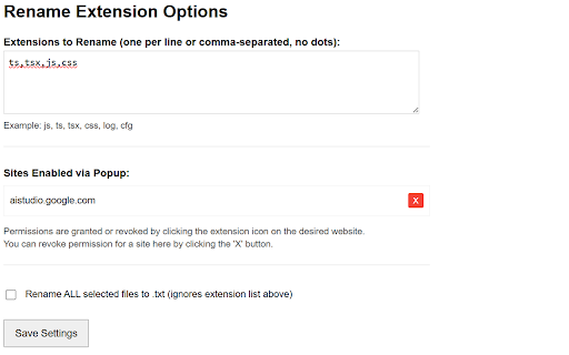 Rename File Extension on Upload from Chrome web store to be run with OffiDocs Chromium online Rename File Extension on Upload from Chrome web store to be run with OffiDocs Chromium online