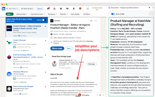 ResumeAI™ – Analyze job descriptions from Chrome web store to be run with OffiDocs Chromium online ResumeAI™ – Analyze job descriptions from Chrome web store to be run with OffiDocs Chromium online