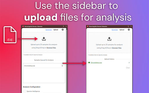 ReversingLabs Browser Extension from Chrome web store to be run with OffiDocs Chromium online ReversingLabs Browser Extension from Chrome web store to be run with OffiDocs Chromium online