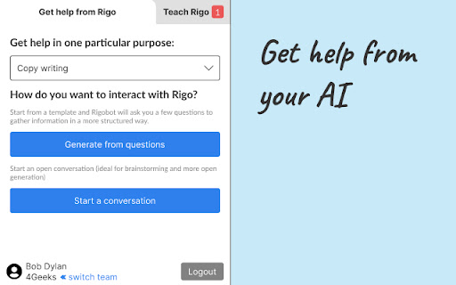 Rigobot GPT from Chrome web store to be run with OffiDocs Chromium online Rigobot GPT from Chrome web store to be run with OffiDocs Chromium online