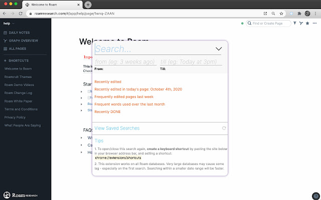 Roam Portal from Chrome web store to be run with OffiDocs Chromium online Roam Portal from Chrome web store to be run with OffiDocs Chromium online