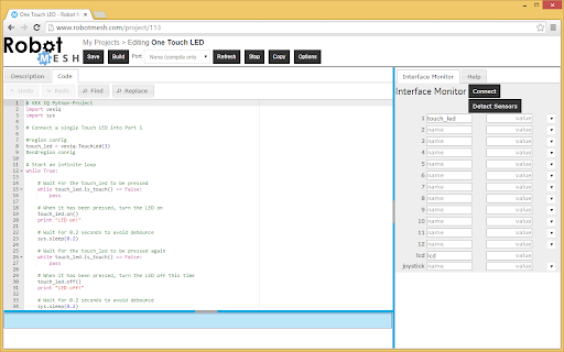 Robot Mesh Connect App from Chrome web store to be run with OffiDocs Chromium online Robot Mesh Connect App from Chrome web store to be run with OffiDocs Chromium online