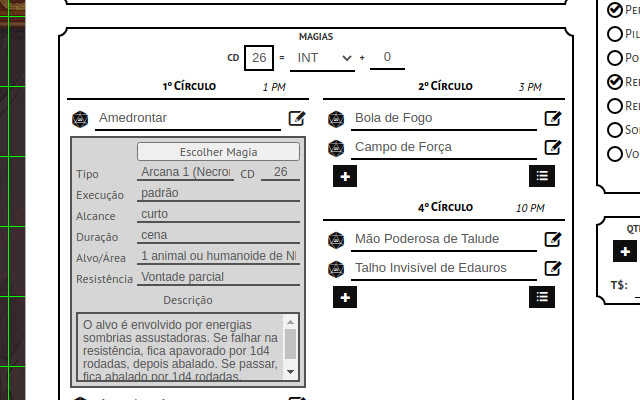 Roll20: Grimório do Tormenta20 from Chrome web store to be run with OffiDocs Chromium online Roll20: Grimório do Tormenta20 from Chrome web store to be run with OffiDocs Chromium online
