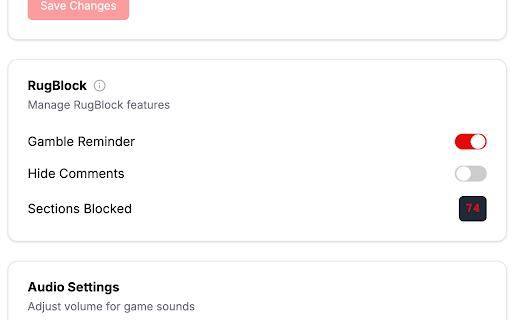 RugBlock from Chrome web store to be run with OffiDocs Chromium online RugBlock from Chrome web store to be run with OffiDocs Chromium online