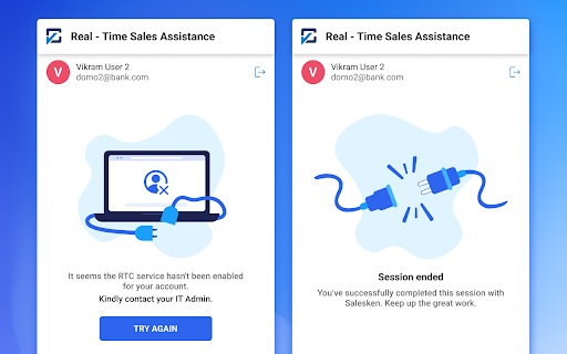 Salesken : Real Time Sales Assistance from Chrome web store to be run with OffiDocs Chromium online Salesken : Real Time Sales Assistance from Chrome web store to be run with OffiDocs Chromium online