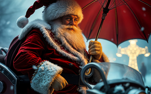 Santa Claus and red umbrella from Chrome web store to be run with OffiDocs Chromium online Santa Claus and red umbrella from Chrome web store to be run with OffiDocs Chromium online