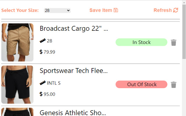 Saver: Save items and see if theyre in stock from Chrome web store to be run with OffiDocs Chromium online Saver: Save items and see if theyre in stock from Chrome web store to be run with OffiDocs Chromium online