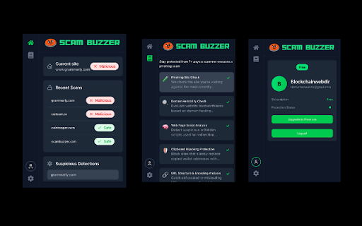 Scambuzzer from Chrome web store to be run with OffiDocs Chromium online Scambuzzer from Chrome web store to be run with OffiDocs Chromium online