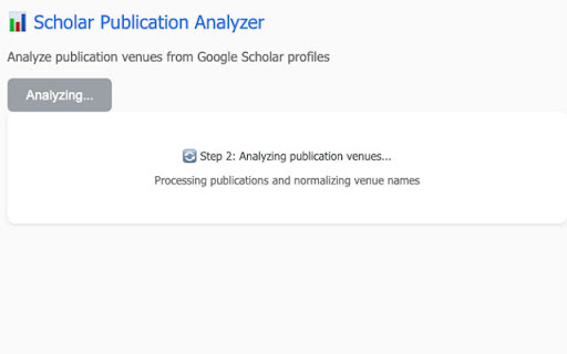 Scholar Publication Analyzer from Chrome web store to be run with OffiDocs Chromium online Scholar Publication Analyzer from Chrome web store to be run with OffiDocs Chromium online