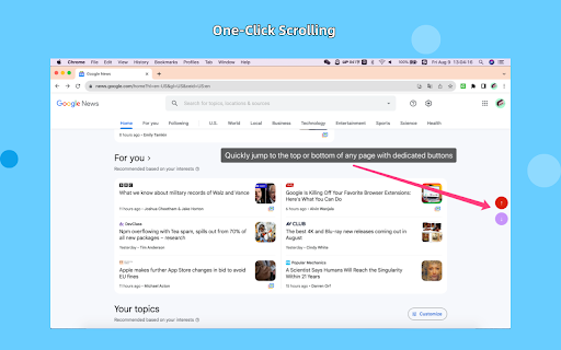Scroll Genie from Chrome web store to be run with OffiDocs Chromium online Scroll Genie from Chrome web store to be run with OffiDocs Chromium online