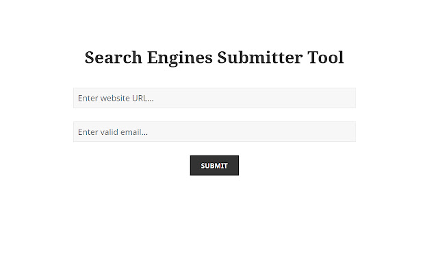 Search Engines Submitter Tool from Chrome web store to be run with OffiDocs Chromium online Search Engines Submitter Tool from Chrome web store to be run with OffiDocs Chromium online