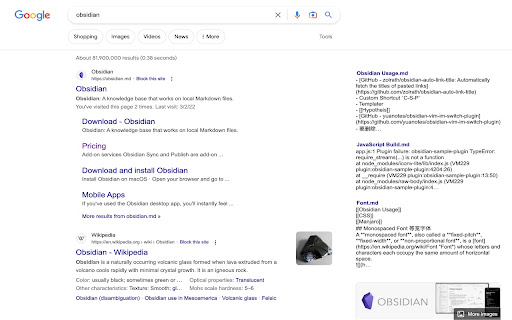 Search Obsidian in Google from Chrome web store to be run with OffiDocs Chromium online Search Obsidian in Google from Chrome web store to be run with OffiDocs Chromium online