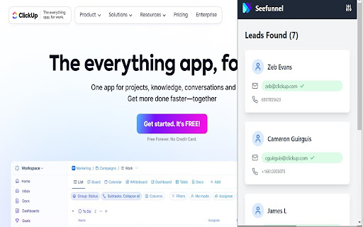 Seefunnel Lead Finder Extension from Chrome web store to be run with OffiDocs Chromium online Seefunnel Lead Finder Extension from Chrome web store to be run with OffiDocs Chromium online