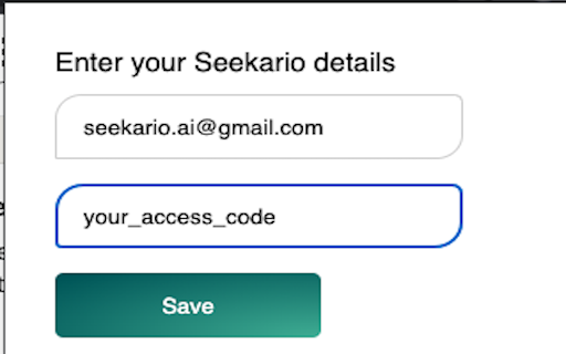 Seekario.ai from Chrome web store to be run with OffiDocs Chromium online Seekario.ai from Chrome web store to be run with OffiDocs Chromium online