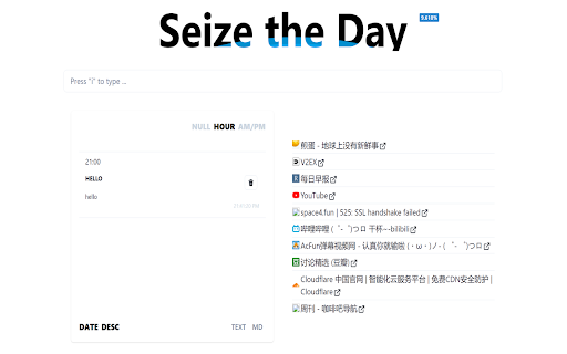 Seize the Day from Chrome web store to be run with OffiDocs Chromium online Seize the Day from Chrome web store to be run with OffiDocs Chromium online