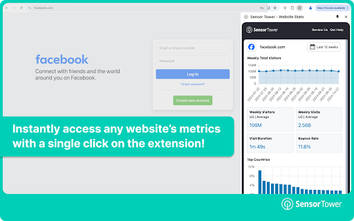 Sensor Tower Website Stats from Chrome web store to be run with OffiDocs Chromium online Sensor Tower Website Stats from Chrome web store to be run with OffiDocs Chromium online