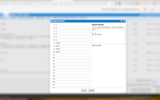 Serial Importer E Racuni.com from Chrome web store to be run with OffiDocs Chromium online Serial Importer E Racuni.com from Chrome web store to be run with OffiDocs Chromium online