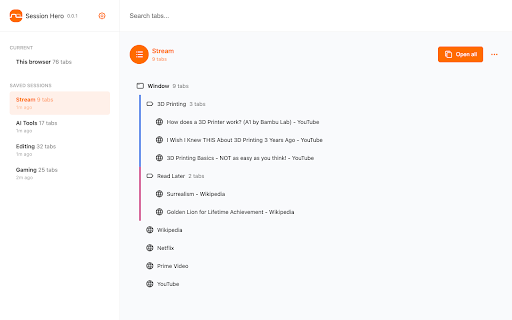 Session Hero from Chrome web store to be run with OffiDocs Chromium online Session Hero from Chrome web store to be run with OffiDocs Chromium online