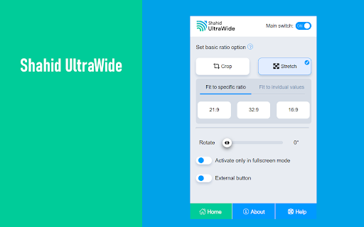 Shahid UltraWide: custom fullscreen ratios from Chrome web store to be run with OffiDocs Chromium online Shahid UltraWide: custom fullscreen ratios from Chrome web store to be run with OffiDocs Chromium online