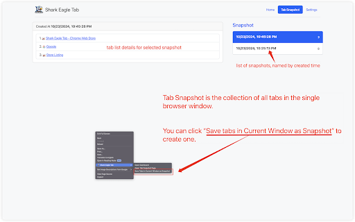 Shark Eagle Tab from Chrome web store to be run with OffiDocs Chromium online Shark Eagle Tab from Chrome web store to be run with OffiDocs Chromium online