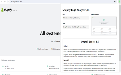 Shopify Page Analyzer(AI) from Chrome web store to be run with OffiDocs Chromium online Shopify Page Analyzer(AI) from Chrome web store to be run with OffiDocs Chromium online