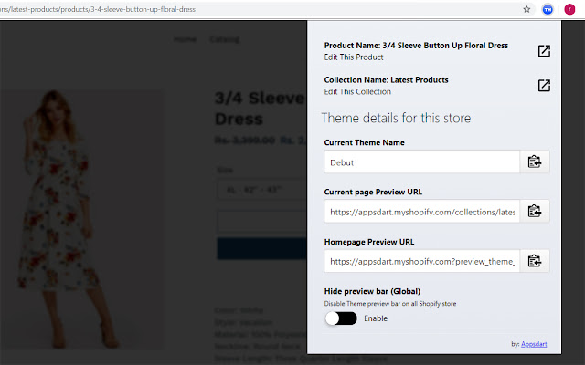 Shopify Theme helper from Chrome web store to be run with OffiDocs Chromium online Shopify Theme helper from Chrome web store to be run with OffiDocs Chromium online