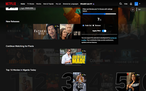 Should I See It? Netflix Ratings Reviews from Chrome web store to be run with OffiDocs Chromium online Should I See It? Netflix Ratings Reviews from Chrome web store to be run with OffiDocs Chromium online
