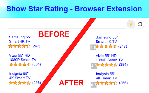 Show Star Rating from Chrome web store to be run with OffiDocs Chromium online Show Star Rating from Chrome web store to be run with OffiDocs Chromium online