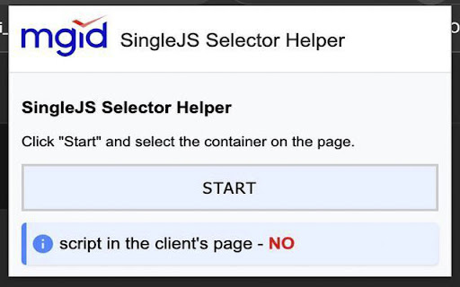 SingleJS Selector Helper from Chrome web store to be run with OffiDocs Chromium online SingleJS Selector Helper from Chrome web store to be run with OffiDocs Chromium online