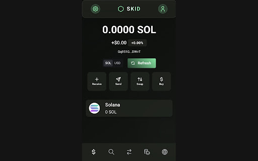 SKID Solana Wallet from Chrome web store to be run with OffiDocs Chromium online SKID Solana Wallet from Chrome web store to be run with OffiDocs Chromium online