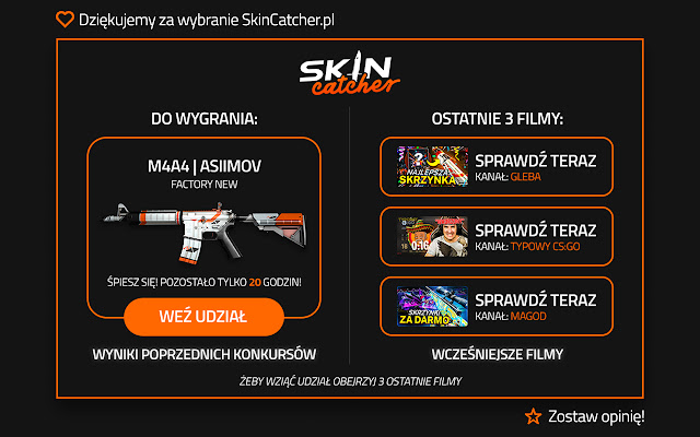 SkinCatcher.pl from Chrome web store to be run with OffiDocs Chromium online SkinCatcher.pl from Chrome web store to be run with OffiDocs Chromium online