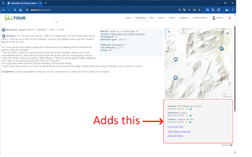 Skitour.fr Helper from Chrome web store to be run with OffiDocs Chromium online Skitour.fr Helper from Chrome web store to be run with OffiDocs Chromium online