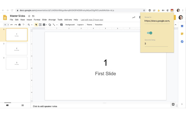 Slides Reveal from Chrome web store to be run with OffiDocs Chromium online Slides Reveal from Chrome web store to be run with OffiDocs Chromium online