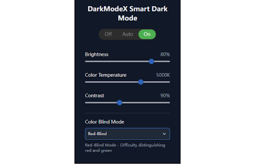 Smart Dark Mode – Auto Night Theme Eye Comfort from Chrome web store to be run with OffiDocs Chromium online Smart Dark Mode – Auto Night Theme Eye Comfort from Chrome web store to be run with OffiDocs Chromium online
