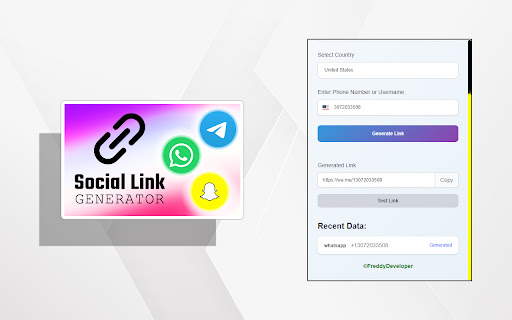 Social Link Generator from Chrome web store to be run with OffiDocs Chromium online Social Link Generator from Chrome web store to be run with OffiDocs Chromium online