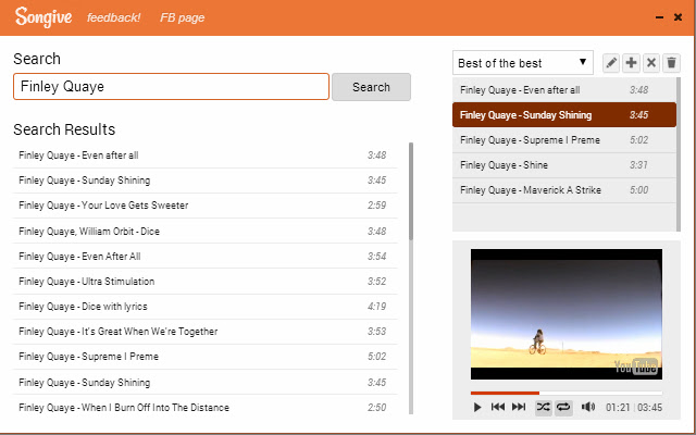 Songive lightweight YouTube playlist player from Chrome web store to be run with OffiDocs Chromium online Songive lightweight YouTube playlist player from Chrome web store to be run with OffiDocs Chromium online
