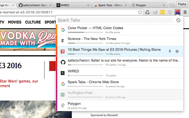 Spark Tabs from Chrome web store to be run with OffiDocs Chromium online Spark Tabs from Chrome web store to be run with OffiDocs Chromium online