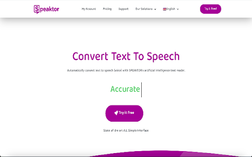 Speaktor: Convert Text to Audio from Chrome web store to be run with OffiDocs Chromium online Speaktor: Convert Text to Audio from Chrome web store to be run with OffiDocs Chromium online