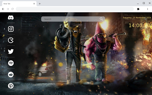 Spongebozz and Patrick Bang The Ultimate Underwater Duo! from Chrome web store to be run with OffiDocs Chromium online Spongebozz and Patrick Bang The Ultimate Underwater Duo! from Chrome web store to be run with OffiDocs Chromium online