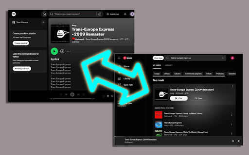 Spotify YouTube Music Redirector from Chrome web store to be run with OffiDocs Chromium online Spotify YouTube Music Redirector from Chrome web store to be run with OffiDocs Chromium online