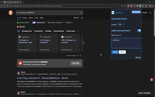 Spotter: Community Forum Search from Chrome web store to be run with OffiDocs Chromium online Spotter: Community Forum Search from Chrome web store to be run with OffiDocs Chromium online