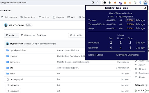 Starknet Gas Price from Chrome web store to be run with OffiDocs Chromium online Starknet Gas Price from Chrome web store to be run with OffiDocs Chromium online