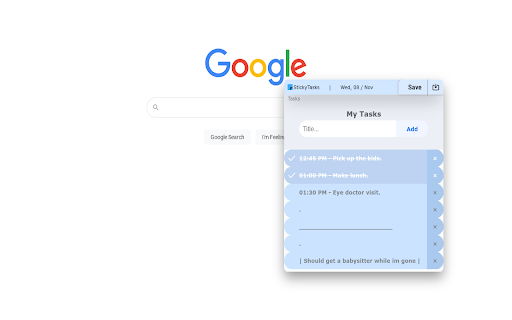 Sticky Tasks from Chrome web store to be run with OffiDocs Chromium online Sticky Tasks from Chrome web store to be run with OffiDocs Chromium online