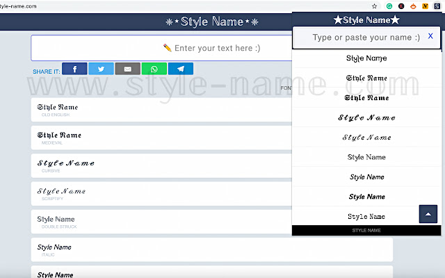 Style Name from Chrome web store to be run with OffiDocs Chromium online Style Name from Chrome web store to be run with OffiDocs Chromium online