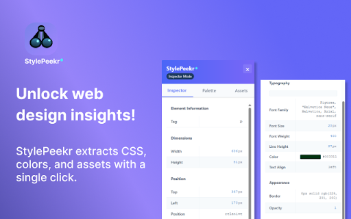 StylePeekr from Chrome web store to be run with OffiDocs Chromium online StylePeekr from Chrome web store to be run with OffiDocs Chromium online