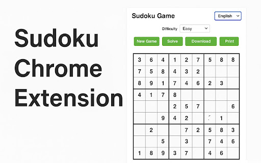 Sudoku Game Generator from Chrome web store to be run with OffiDocs Chromium online Sudoku Game Generator from Chrome web store to be run with OffiDocs Chromium online