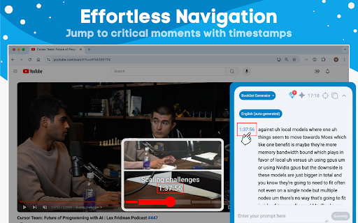 Summify: AI Youtube Summarizer With ChatGPT from Chrome web store to be run with OffiDocs Chromium online Summify: AI Youtube Summarizer With ChatGPT from Chrome web store to be run with OffiDocs Chromium online