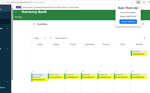Sum Them Up! from Chrome web store to be run with OffiDocs Chromium online Sum Them Up! from Chrome web store to be run with OffiDocs Chromium online