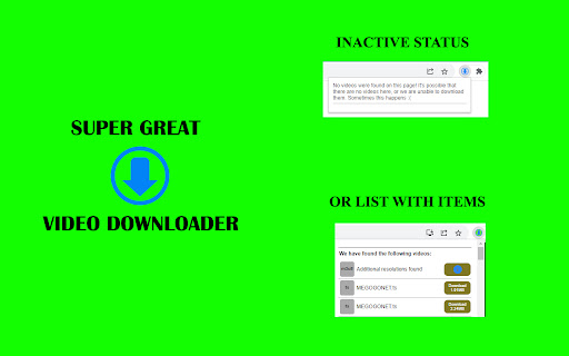 Super Great Video Downloader from Chrome web store to be run with OffiDocs Chromium online Super Great Video Downloader from Chrome web store to be run with OffiDocs Chromium online