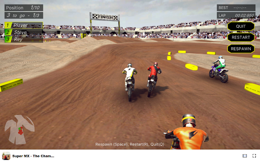 Super MX The Champion Race to victory in motocross action! from Chrome web store to be run with OffiDocs Chromium online Super MX The Champion Race to victory in motocross action! from Chrome web store to be run with OffiDocs Chromium online
